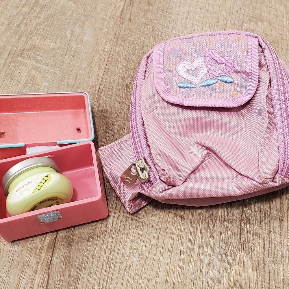 Bitty Baby Twin Sleepover Snack Pack food backpack good condition